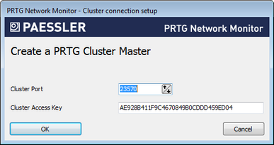PRTG Administrator: Creating a Cluster Master