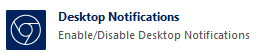 Desktop Notifications in Setup